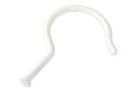 Kollektionshaken<br> aus Metall,<br> 70 mm, mit Flachkopf,<br> weiss