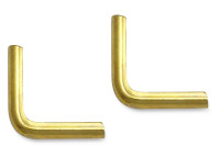 Buchecken, passiviert,<br>13 mm Schenkellänge,<br>1,5 mm Fassung