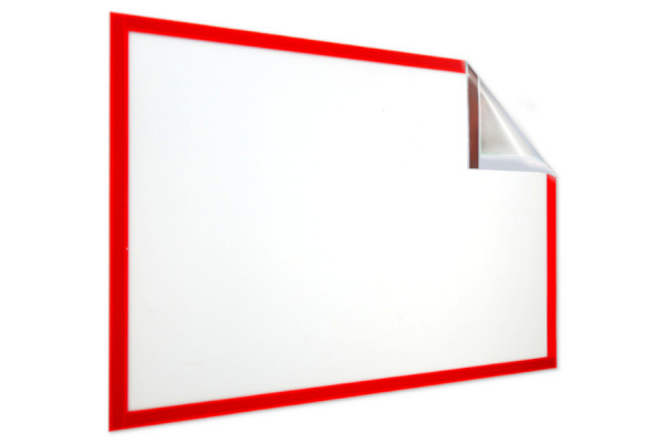 Magnetic Info Frame for DIN A4, 229 x 315 mm, Red