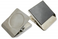 Magnetische Brief- und Papierklemmer,<br> 45 mm breit, vernickelt