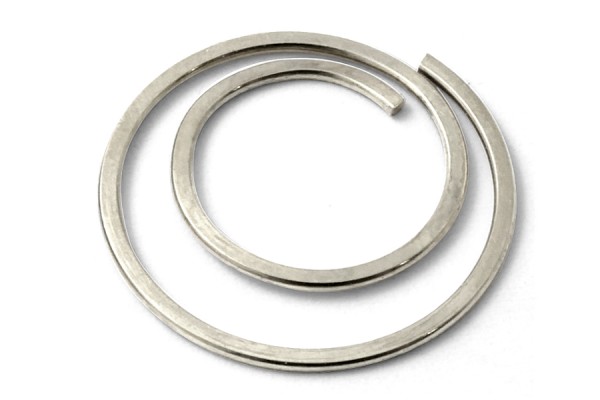 Büroklammern rund "circular", 20 mm Durchmesser, vernickelt