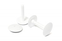 Mini-Bindestifte<br>für Display-Aufsteller,<br> Kunststoff, weiss 44 mm