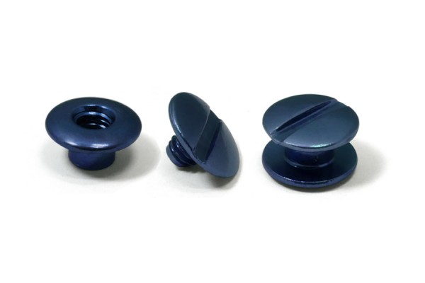 Alu-Binding screws, dark blue