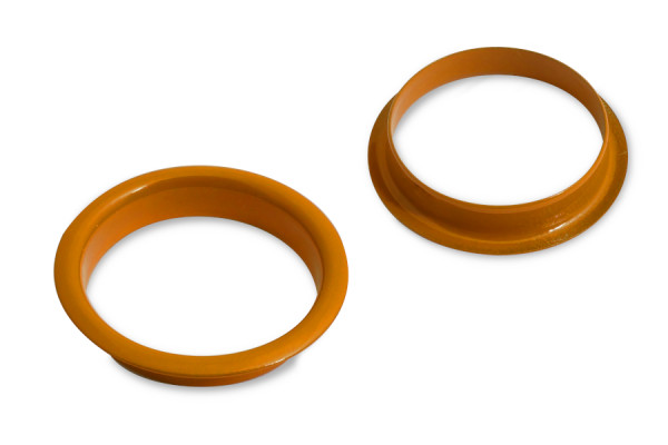 Finger Ring Eyelets, Orange Powder Coated