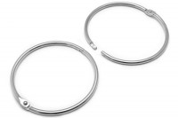 Heftringe aus Metall silber vernickelt