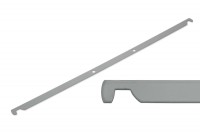 Hängeschienen,<br> grau pulverbeschichtet,<br> 80 mm Lochung
