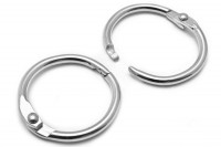 Heftringe aus Metall silber vernickelt