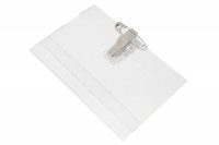 Namensschilder, <br> 67,5 x 103 mm,<br> mit Krokoklemme und Sicherheitsnadel