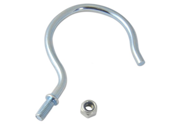 Metal Hooks, 78 mm, with Threat, Zinc Plated