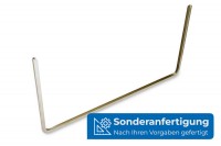 Kantenschoner U-Form,<br> Sonderanfertigung, vernickelt