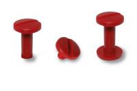 Buchschrauben, Kunststoff,<br> rot