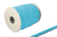 Gummischnur,<br> 2,2 mm Ø,<br> auf 500 m Rolle,<br> hellblau
