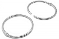 Heftringe aus Metall silber vernickelt