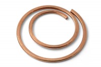Büroklammern rund "circular", <br>20 mm Durchmesser, <br>verkupfert