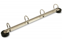 Ringbuchmechaniken,<br> magnetisch, DIN A4<br> D-Form, mit 4 Ringen