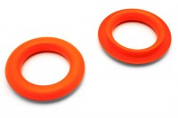 Greiflochringe, <br>aus Kunststoff,<br>orange