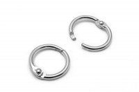 Heftringe aus Metall silber vernickelt