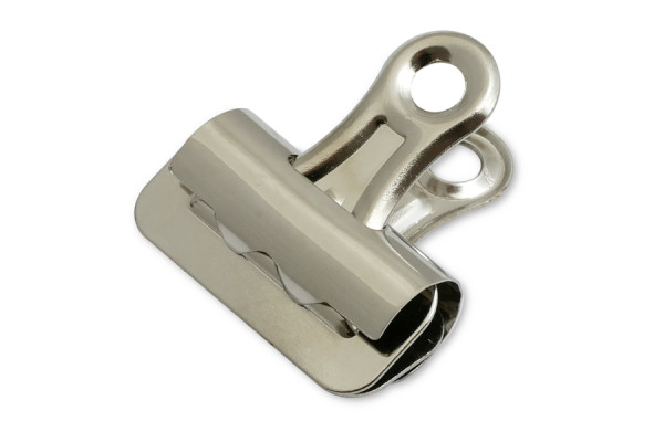 Boston Bulldog Clips, 32 mm breit, vernickelt