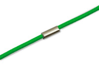 Gummischnüre<br>zum Ring montiert, <br>grün