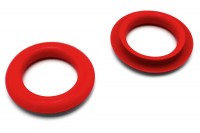 Greiflochringe, <br>aus Kunststoff,<br>rot