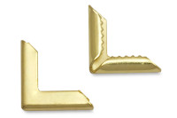 Buchecken, passiviert,<br>13 mm Schenkellänge,<br>1,5 mm Fassung