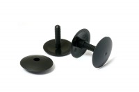Mini-Bindestifte<br>für Display-Aufsteller,<br> Kunststoff, schwarz 26 mm