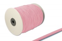 Gummischnur,<br> 2,2 mm Ø,<br> auf 500 m Rolle,<br> rosa