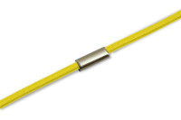 Gummischnüre<br>zum Ring montiert,<br> gelb