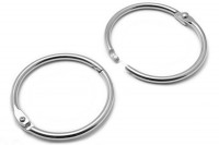 Heftringe aus Metall silber vernickelt
