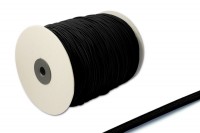 Gummischnur,<br> 2,2 mm Ø,<br> auf 500 m Rolle,<br> schwarz