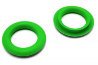 Greiflochringe, <br>aus Kunststoff,<br>grün