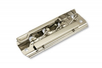Klemmmechaniken<br> mit Hebel, <br>für ungelochte Papiere, <br>100 mm breit, vernickelt