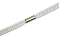 Gummiband<br> zum Ring montiert,<br> weiss