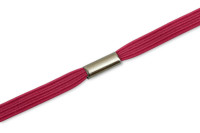 Gummiband<br> zum Ring montiert,<br> bordeaux