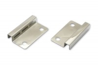 Endbleche <br>für Stabmechaniken,<br> 37 mm, vernickelt