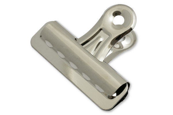 Boston Bulldog Clips, 56 mm Width, Nickel Plated