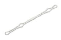 Drahtniederhalter,<br> schmaler Einschub,<br> 150 mm, weiss