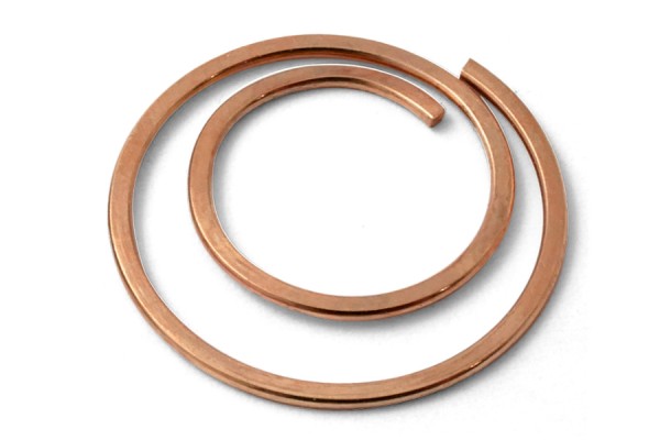 Paperclips Round, 20 mm Diameter, Copper Plated