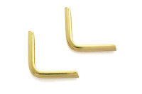 Buchecken, passiviert,<br>15 mm Schenkellänge,<br>2,3 mm Fassung