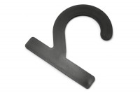 Kollektionshaken<br> aus Kunststoff,<br> 72 x 72 x 2 mm,<br> schwarz