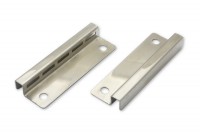 Endbleche <br>für Stabmechaniken,<br> 60 mm, vernickelt