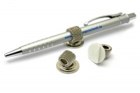 Stifthalter aus Metall,<br> selbstklebend,<br> vernickelt