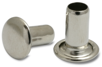 Maschinen-Nieten,<br> 4 mm Ø Schaft,<br> 8 mm Ø Kopf, vernickelt 8 mm