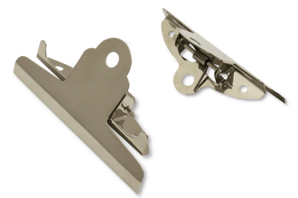 Paper Clamps for Riveting, 100 mm Width, Nickel Plated