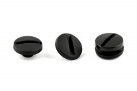 Kunststoff-Buchschrauben schwarz