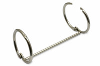 Doppel-Heftringe,<br> 32 mm Durchmesser, vernickelt