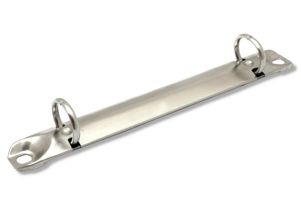 Ring binder mechanisms, D-shape, with 2 rings