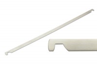 Hängeschienen, <br> vernickelt,<br> ungelocht