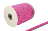 Gummischnur,<br> 2,2 mm Ø,<br> auf 500 m Rolle,<br> pink
