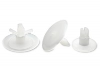 Druck-Spreiznieten, <br>Kunststoff, natur,<br> 7-12 mm